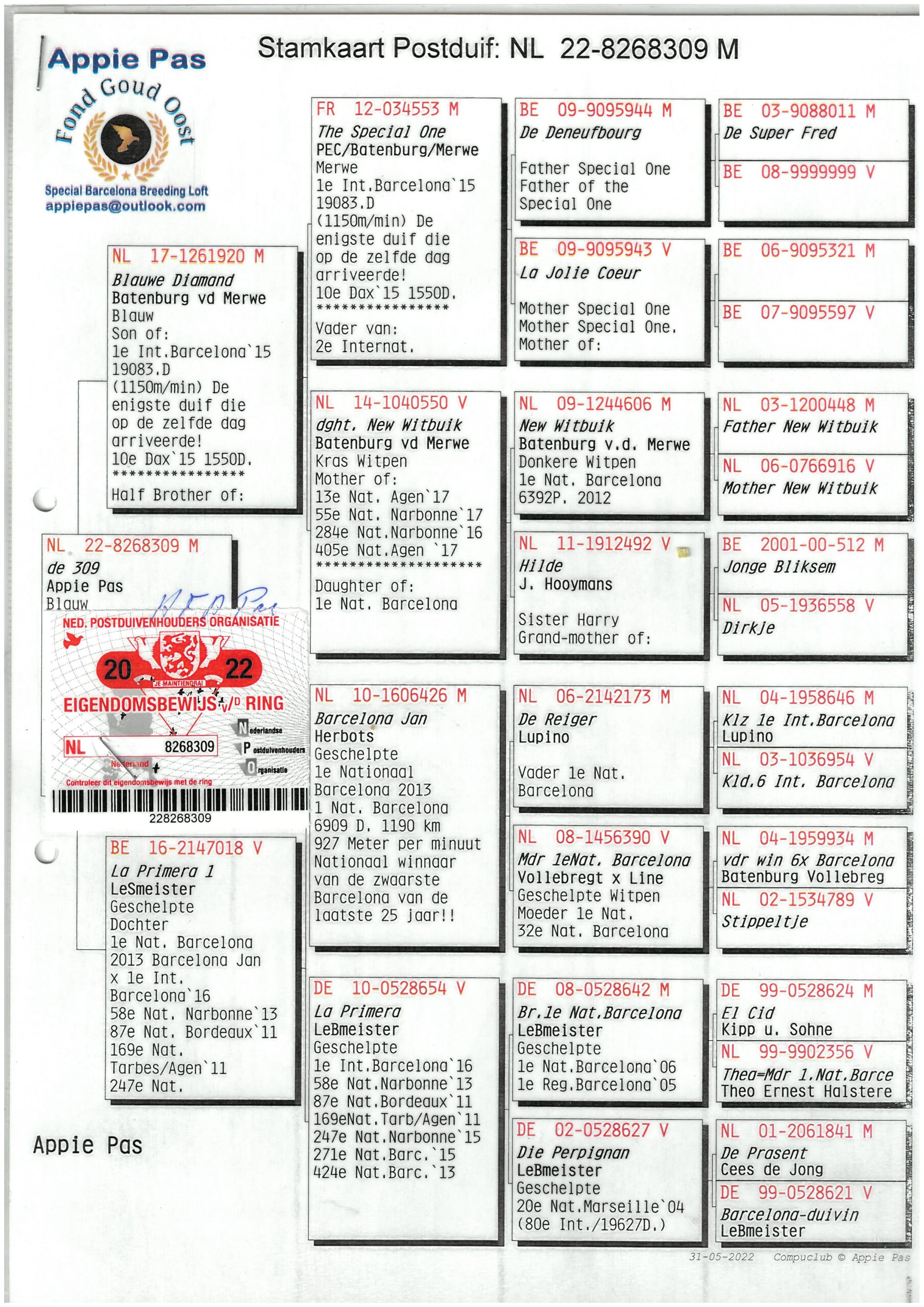 Appie Pas NL22- 8268309売切れ