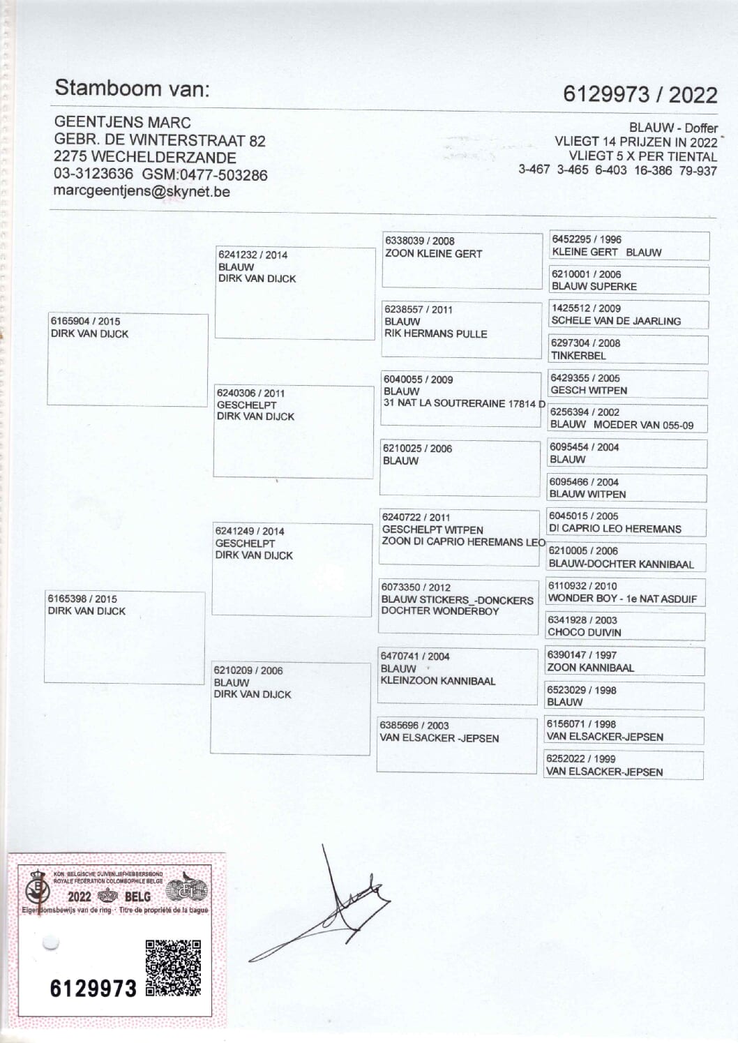 ジェンチェンス BE 6129973-22 売切れ - 画像 (2)