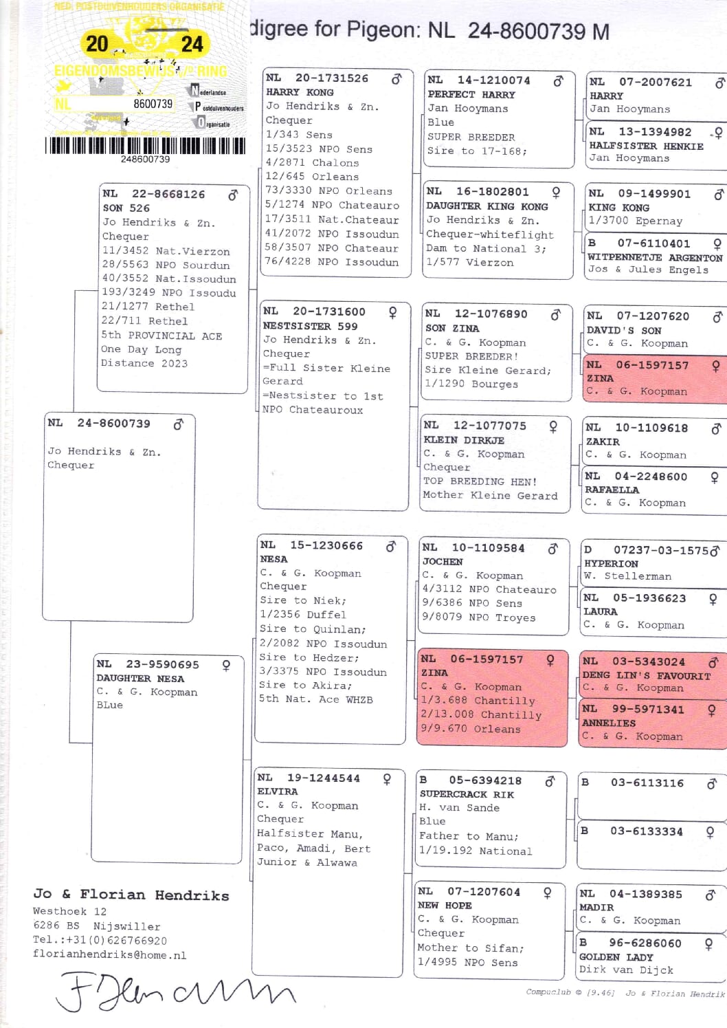 ヘンドリックス NL 8600739-24 - 画像 (2)