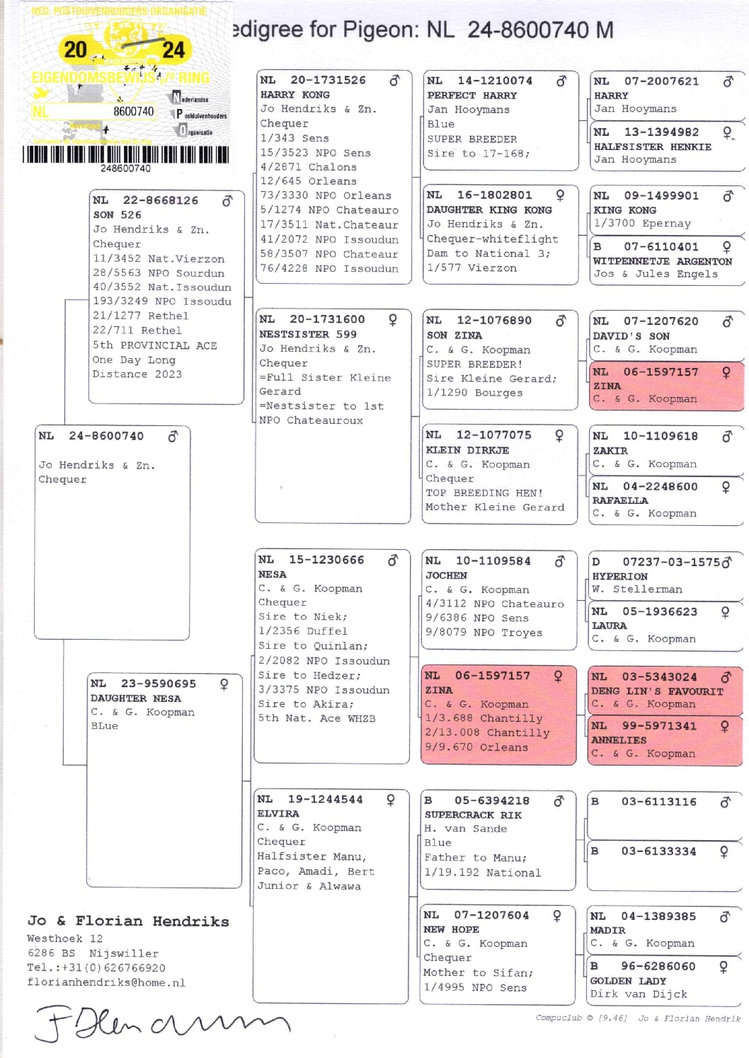 ヘンドリックス NL 8600740-24 - 画像 (2)