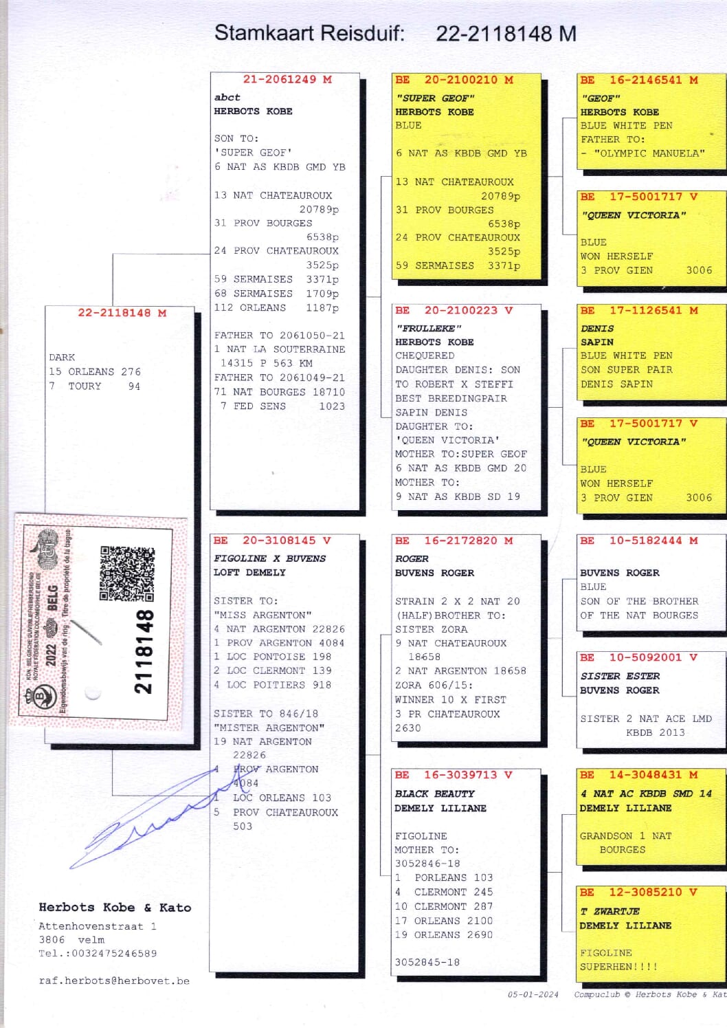 Herbots Kobe&Kato BE 2118148-22 売切れ - 画像 (2)