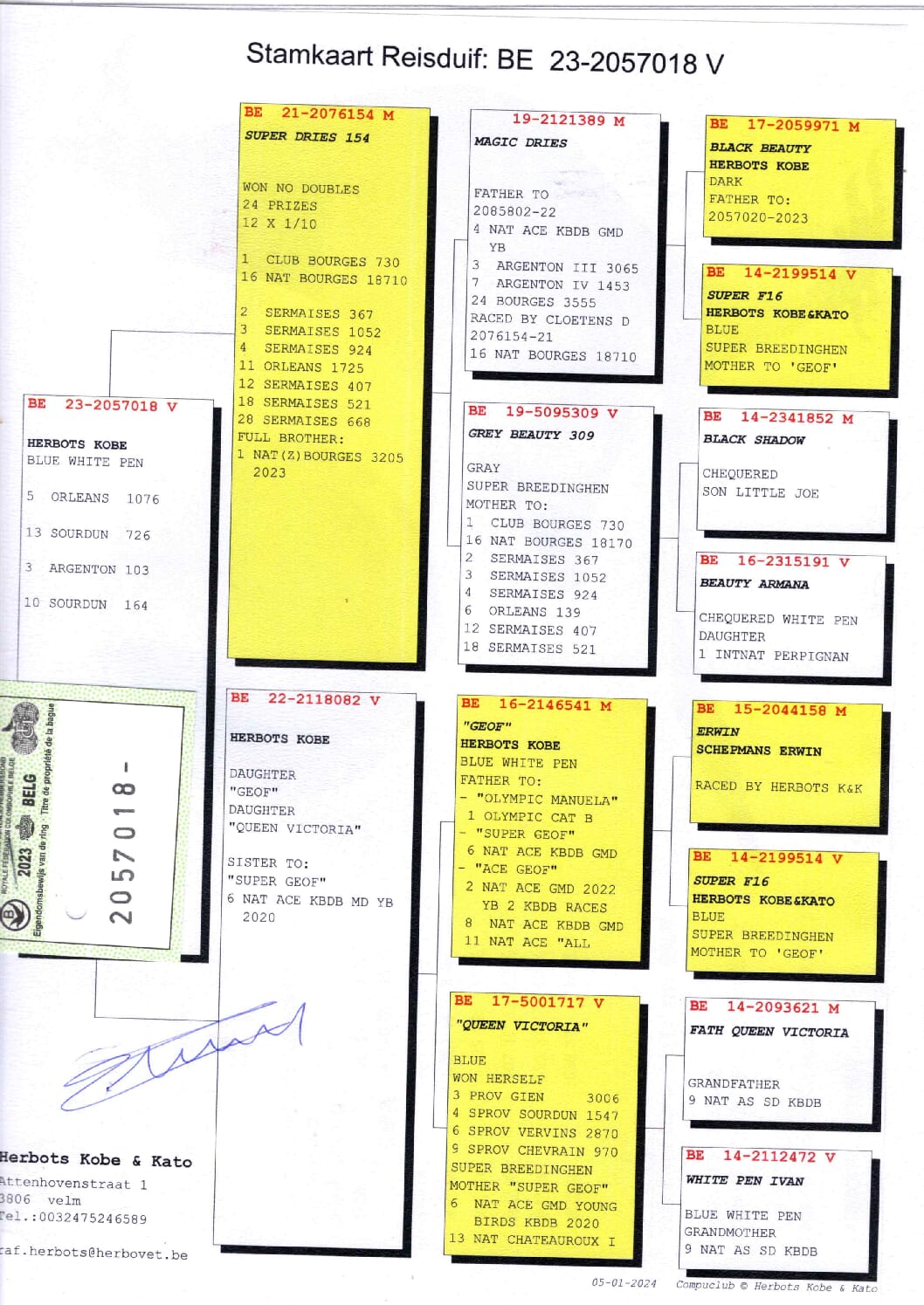 Herbots Kobe&Kato BE 2057018-23 売切れ - 画像 (2)