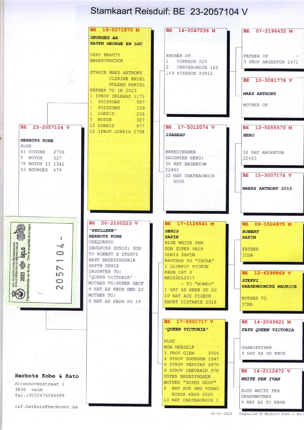 Herbots Kobe&Kato BE 2057104-23 - 画像 (2)